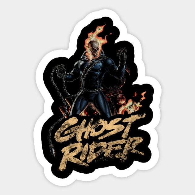 Ghost Rider Sticker by k4k7uz